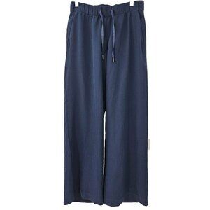 Lululemon On The Fly Pant Wide Leg 31" True Navy Blue Women’s Size 6 Athleisure